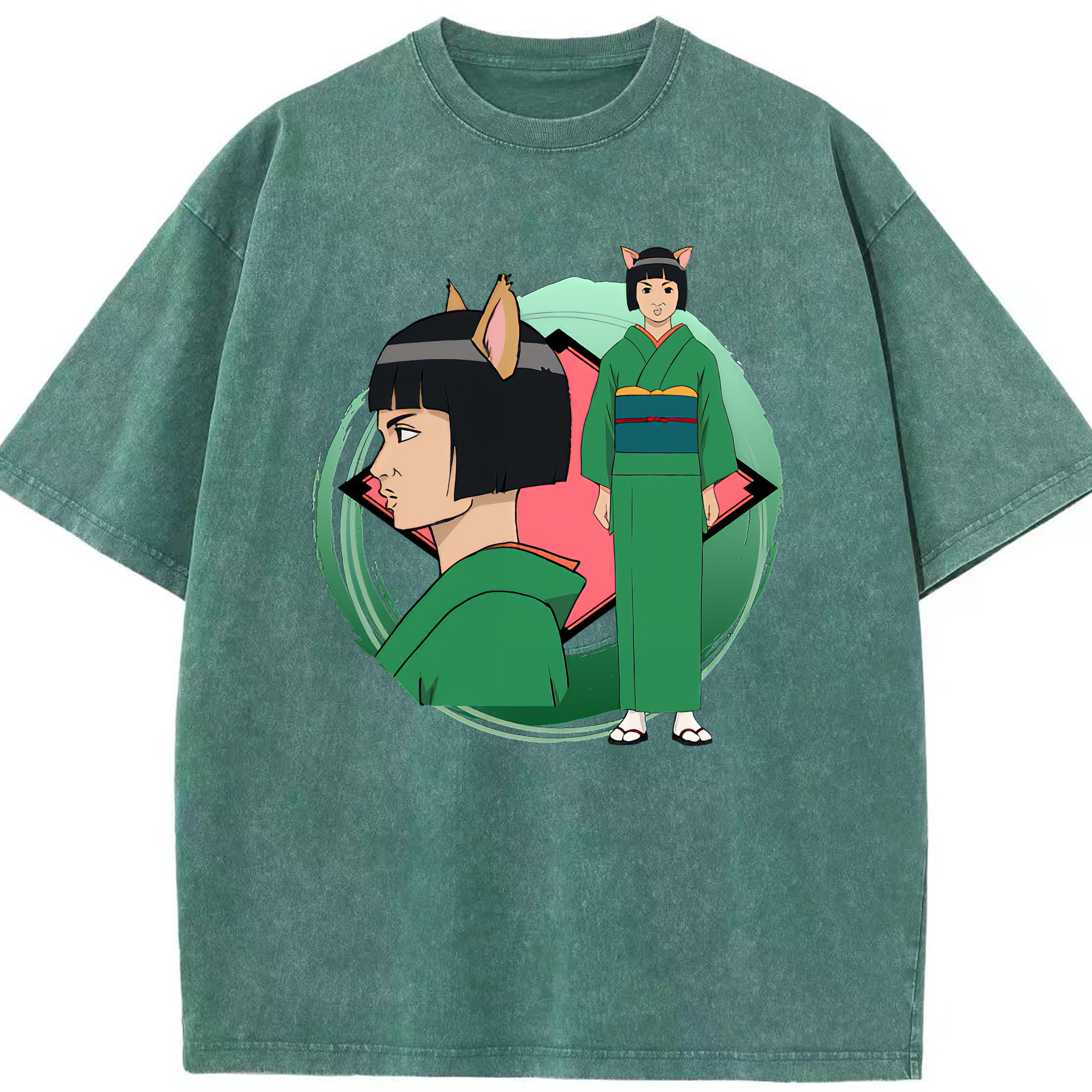 （画像用） ぎんたま 坂田銀時（さかたぎんとき） 神楽 志村新八（しむら しんぱち） GINTAMA Sakata Gintoki Kagura Shimura Shinpachi 綿100% ヴィンテージ風 半袖Tシャツ（フロントプリント）